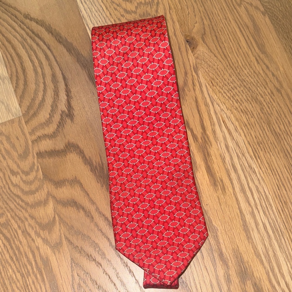 Brooks Brothers Red Geometric Silk Men's Tie
